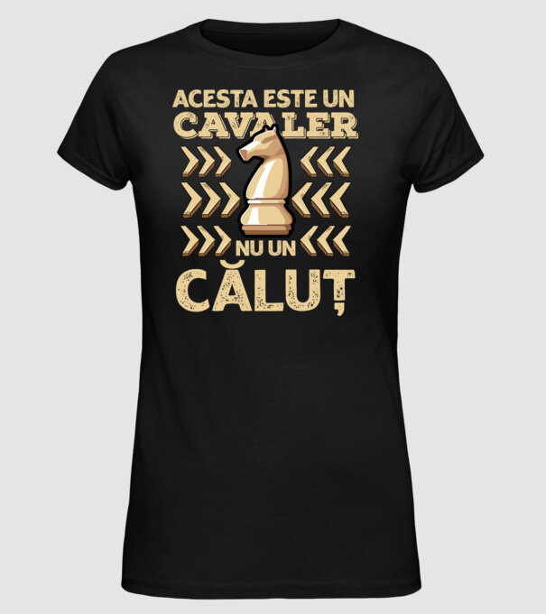 Acesta este un cavaler, nu un căluț model negru pe tricou