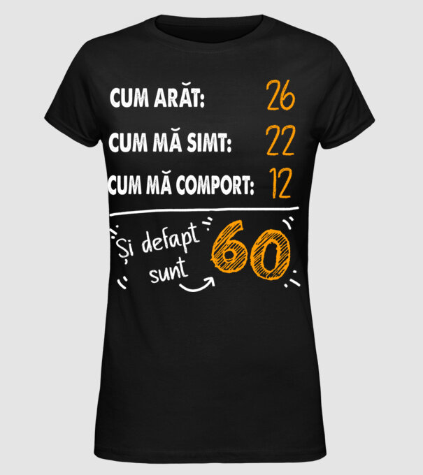 Aspect, senzație, comportament 60 Negru model negru pe tricou