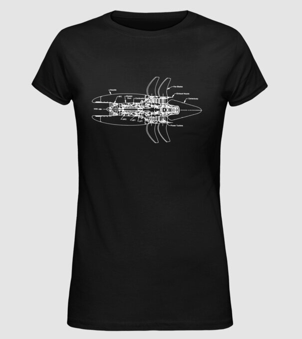 Avioane model negru pe tricou