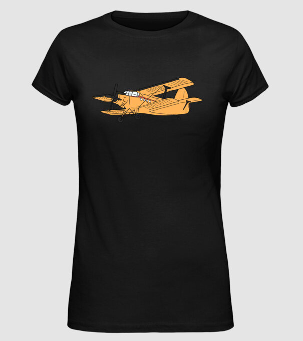 Avioane model negru pe tricou