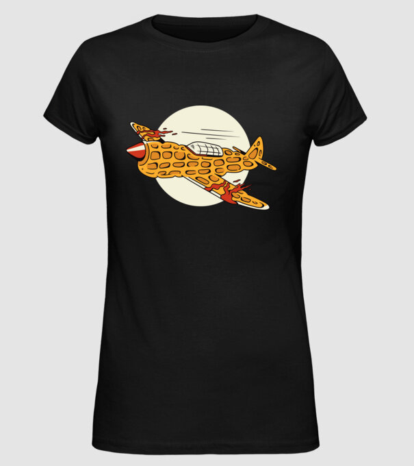 Avioane model negru pe tricou