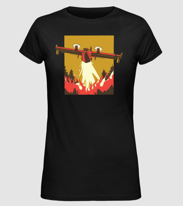 Avioane model negru pe tricou