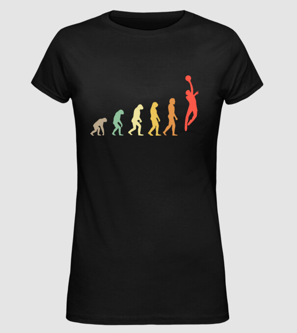 Basketball evolution model negru pe tricou