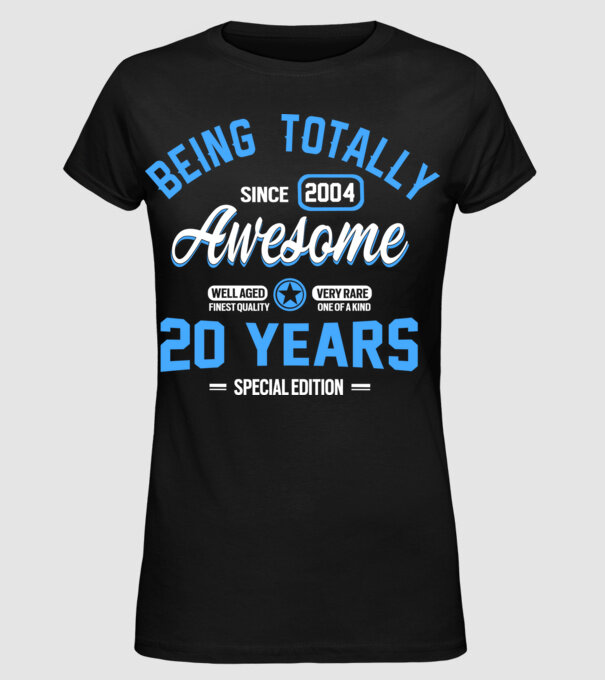Being totally awesome 20 model negru pe tricou