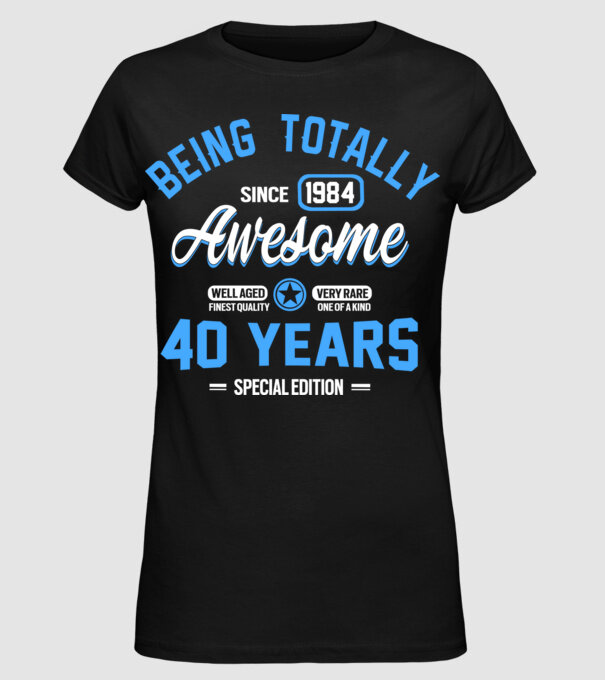 Being totally awesome 40 model negru pe tricou