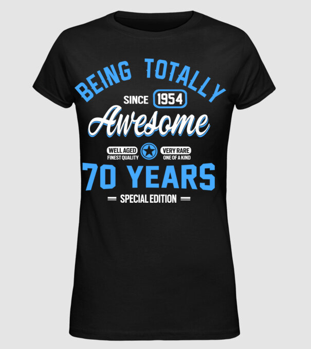Being totally awesome 70 model negru pe tricou