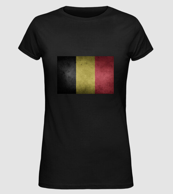 BELGIUM model negru pe tricou