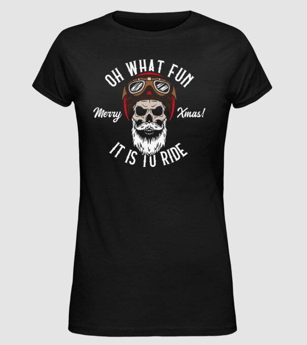 Biker Skull model negru pe tricou