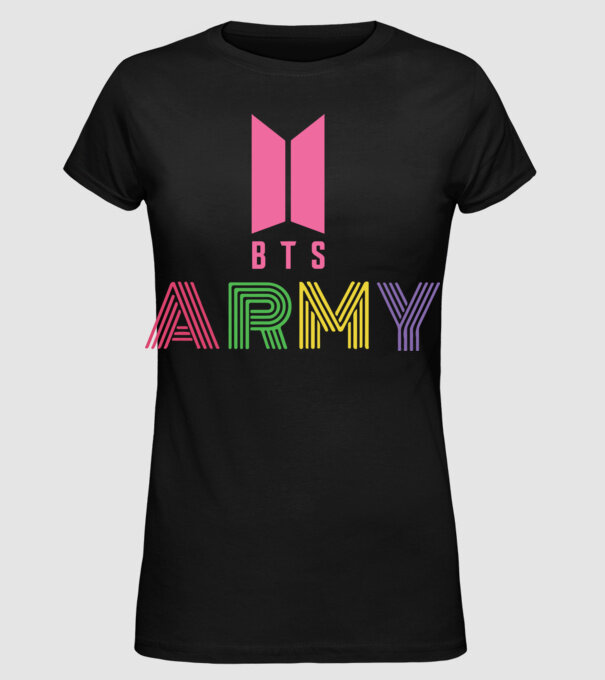 BTS ARMY model negru pe tricou