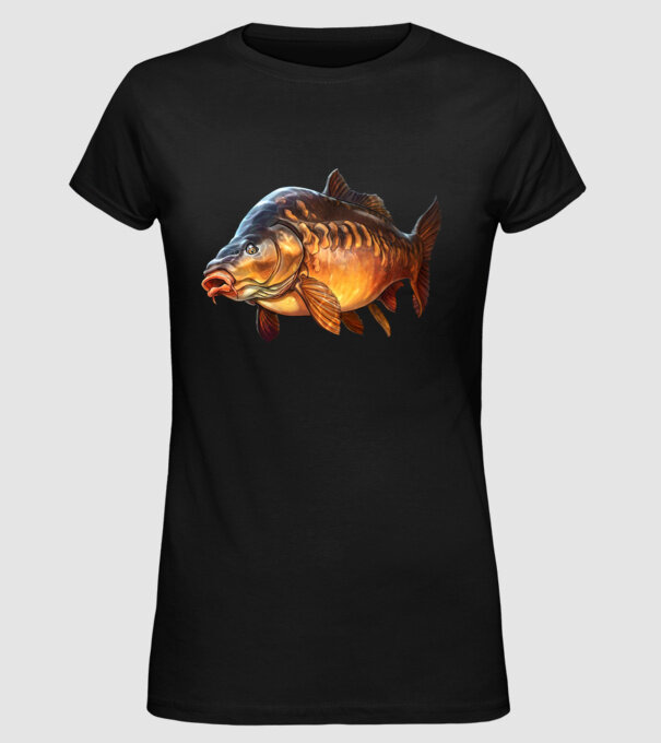 Carp model negru pe tricou