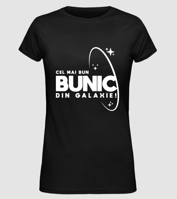 Cel mai bun bunic din Galaxie! model negru pe tricou