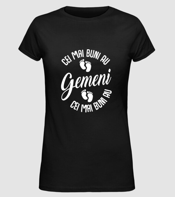 Cei mai buni au gemeni model negru pe tricou