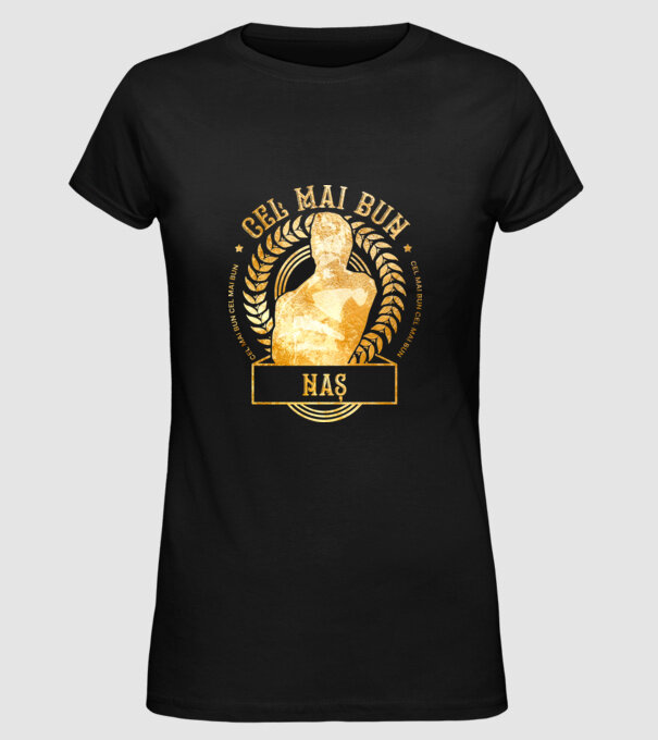 Cel mai bun naș model negru pe tricou