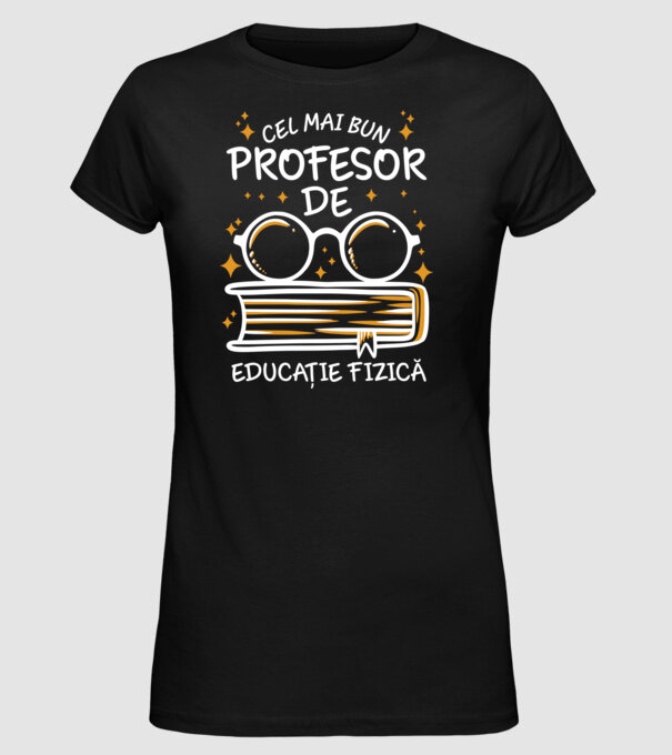 Cel mai bun profesor educație fizică D2782032 model negru pe tricou
