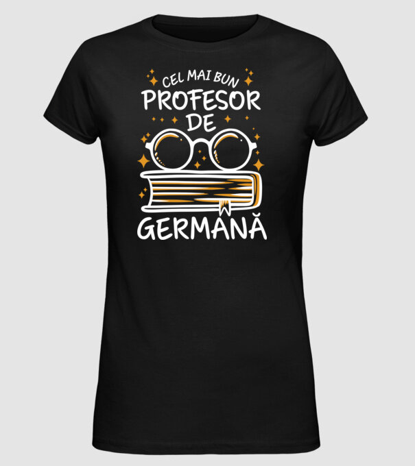Cel mai profesor germană model negru pe tricou