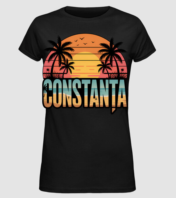 Constanța model negru pe tricou