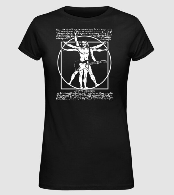 Da Vinci model negru pe tricou