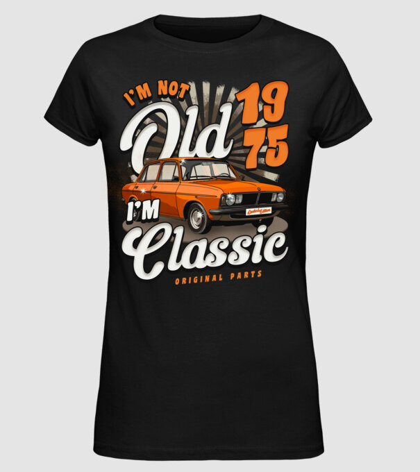 DACIA 1975 model negru pe tricou
