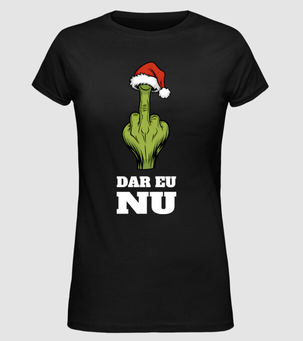 Dar eu NU Negru model negru pe tricou