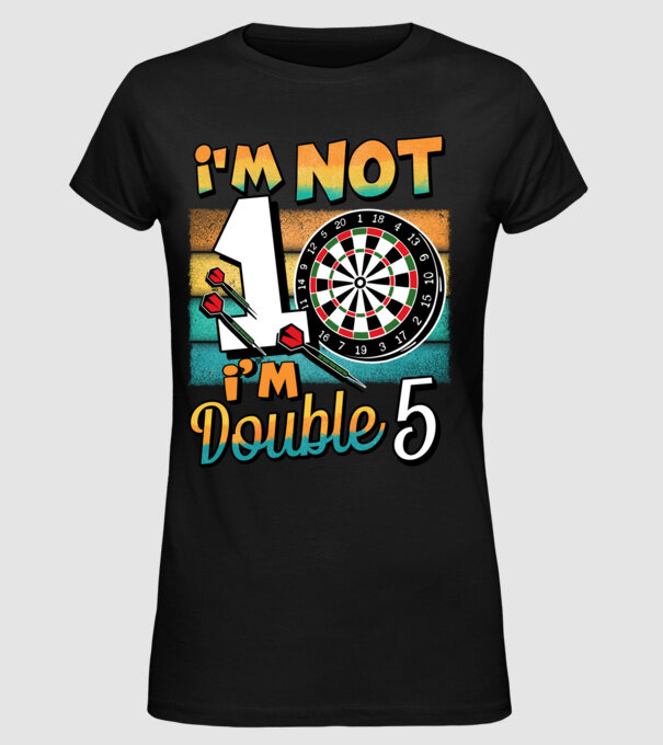 Darts Birthday 10 years old model negru pe tricou