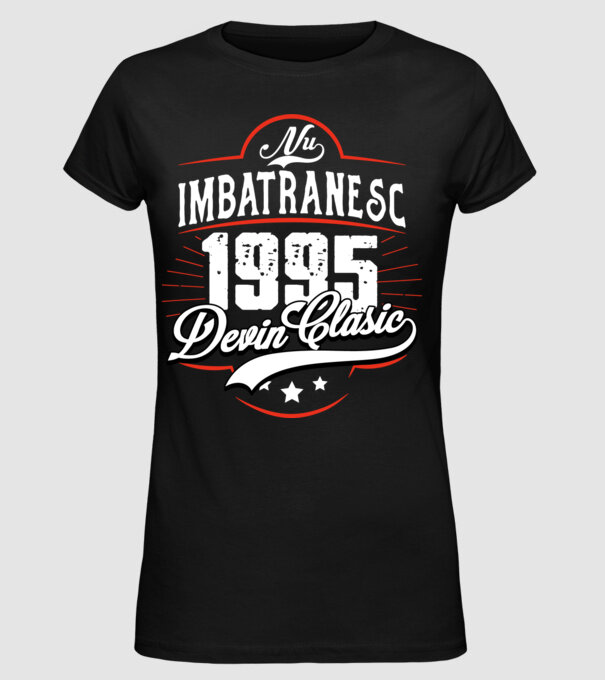 Devin Clasic - 1995 model negru pe tricou