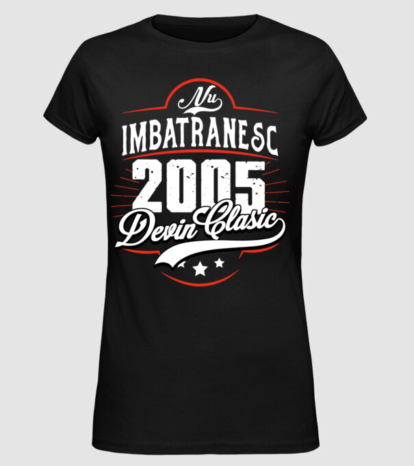 Devin Clasic - 2005 model negru pe tricou