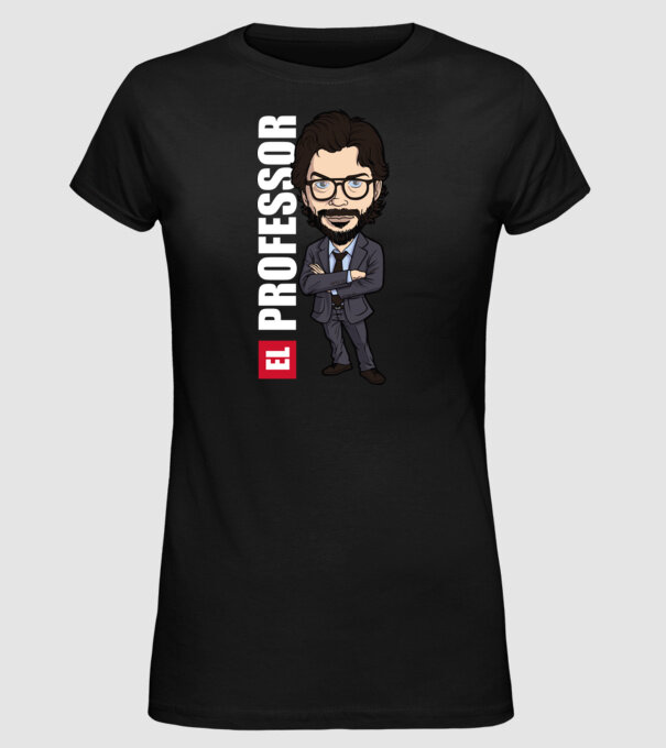 el professor drawing model negru pe tricou