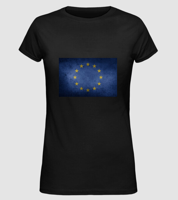 EU model negru pe tricou