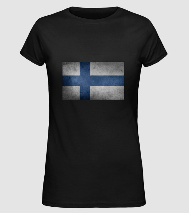 FINLAND model negru pe tricou