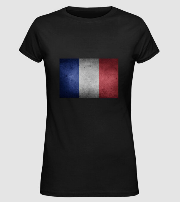 FRANCE model negru pe tricou