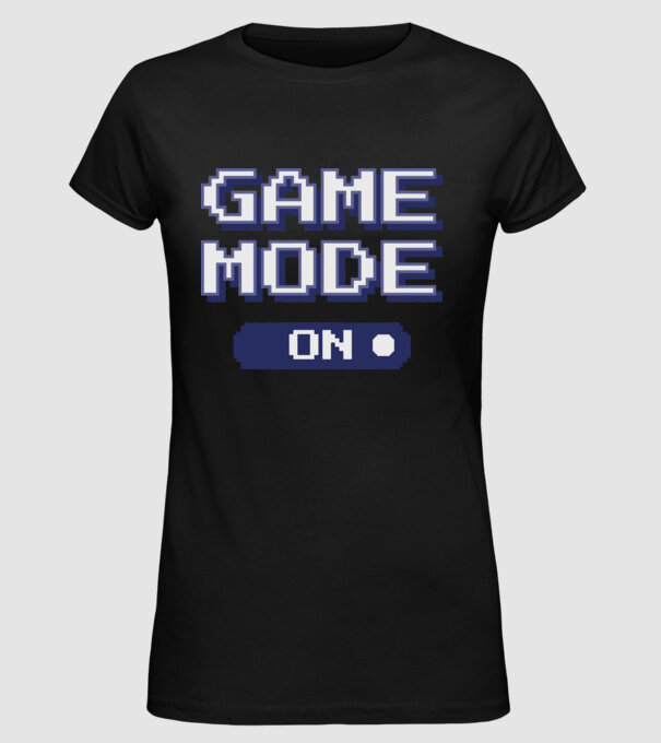 Gamer - Game mode on model negru pe tricou