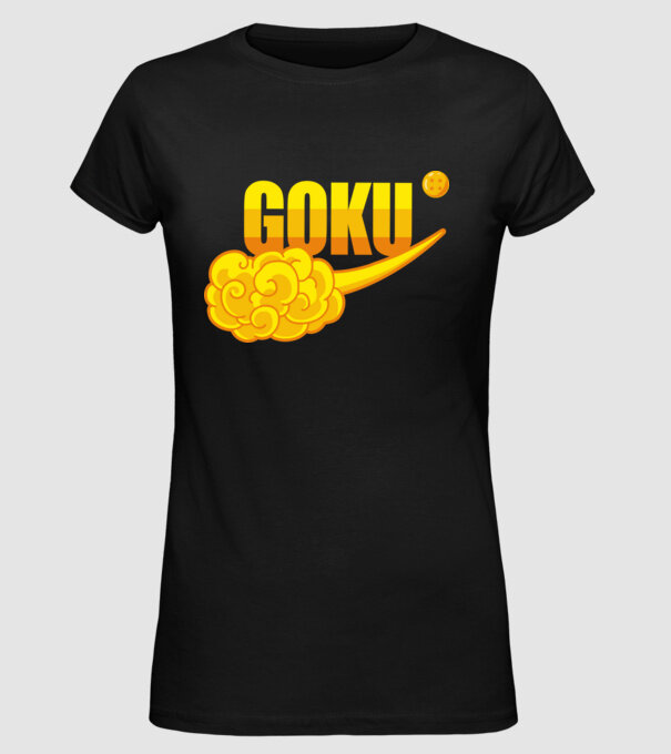 goku cloud model negru pe tricou