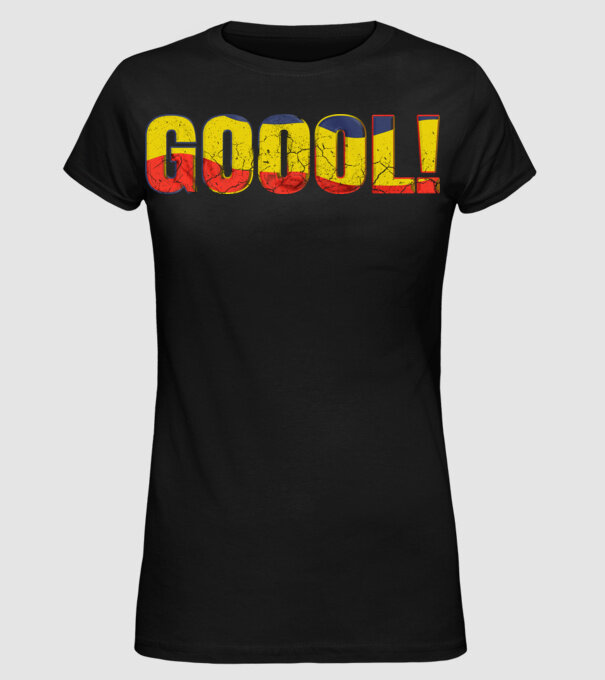 GOOOL model negru pe tricou