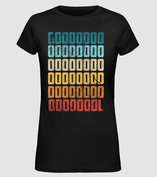 GOOOL retro model negru pe tricou
