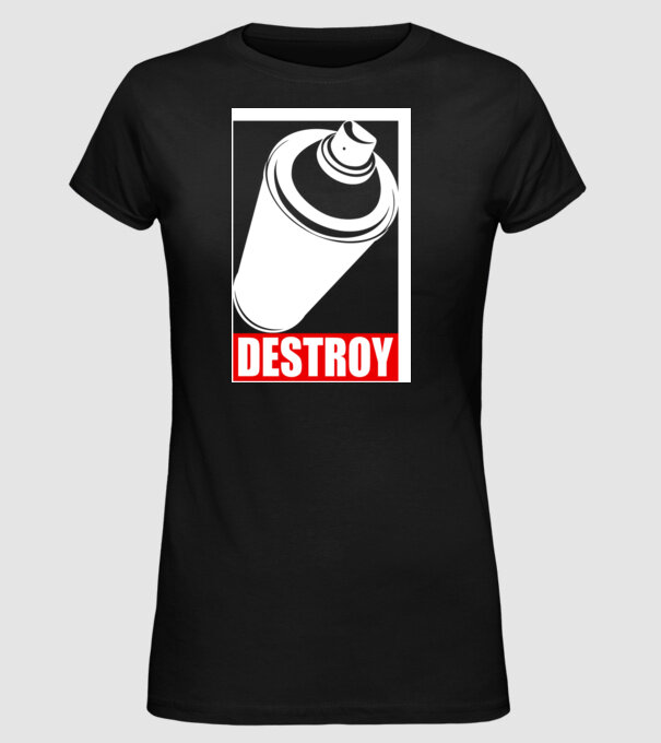 Graffiti model negru pe tricou
