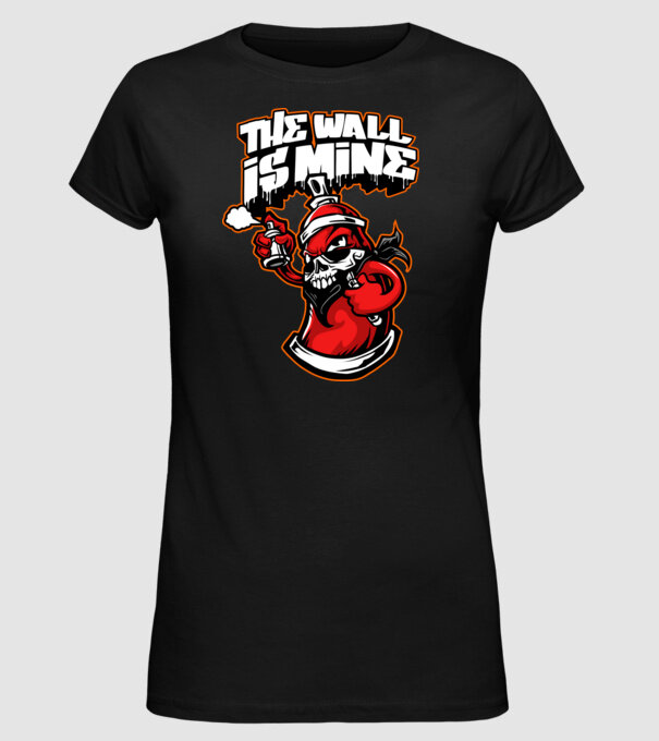 Graffiti model negru pe tricou