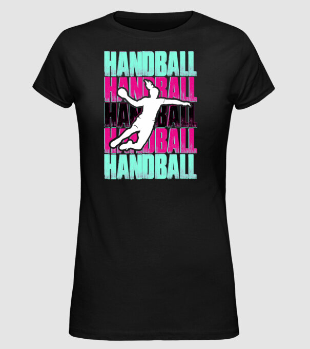 handball model negru pe tricou