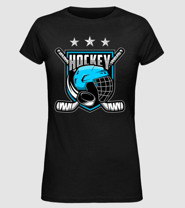 Hockey model negru pe tricou