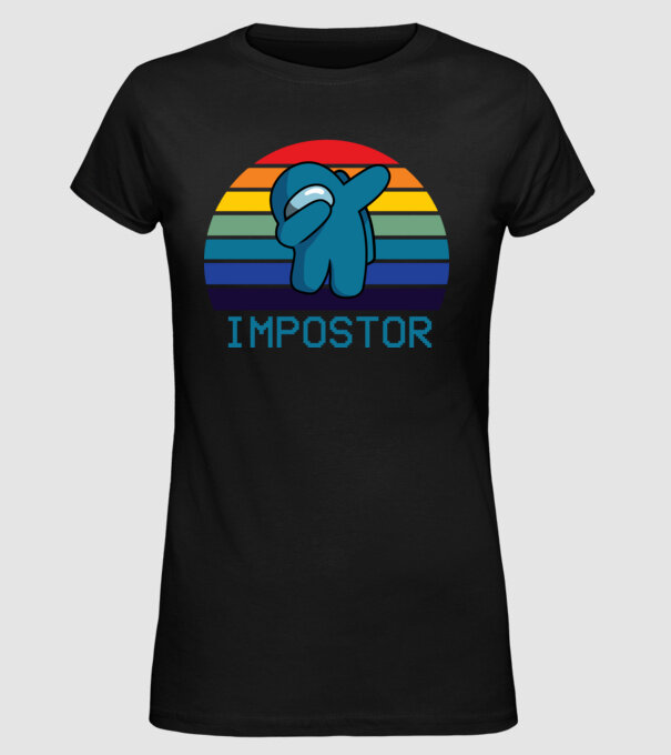 Impostor model negru pe tricou