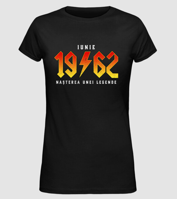 Iunie - 1962 - nașterea unei legende model negru pe tricou