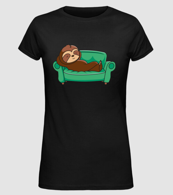 Leneș model negru pe tricou