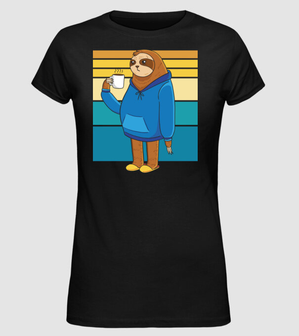 Leneș model negru pe tricou