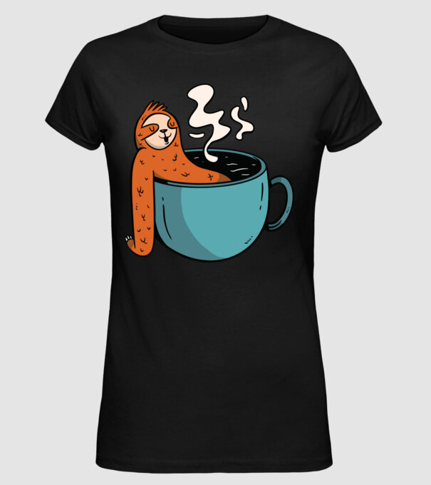 Leneș model negru pe tricou