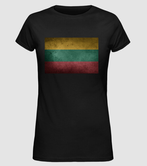 LITHUANIA model negru pe tricou