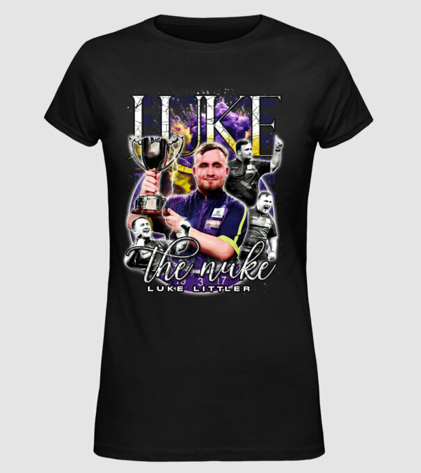 Luke the nuke model negru pe tricou