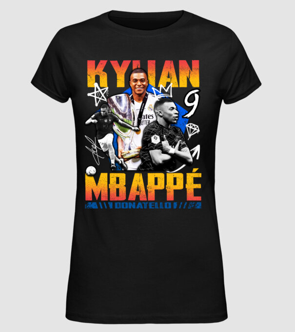 Mbappé tribute model negru pe tricou