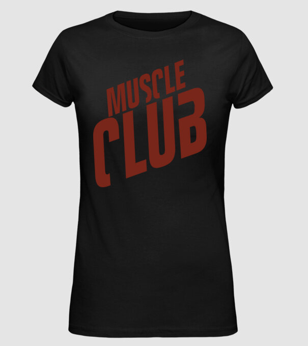 Muscle Club model negru pe tricou