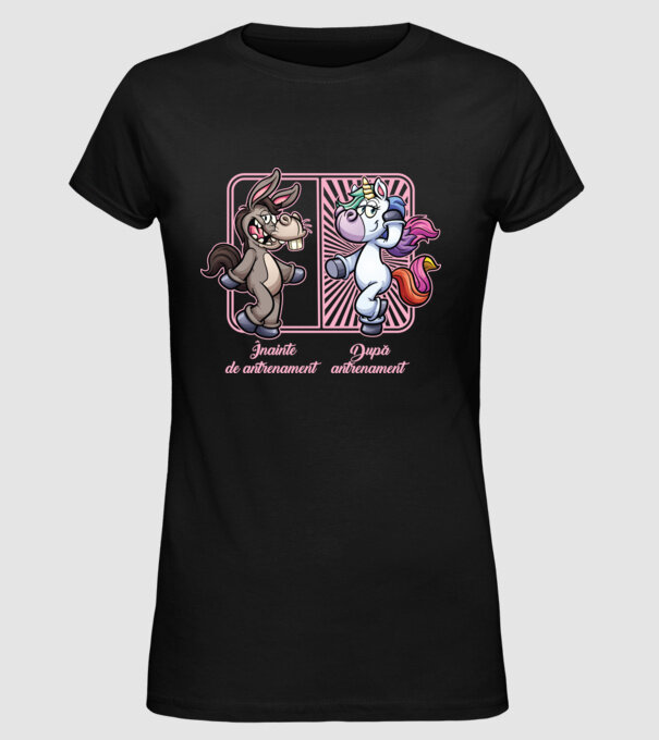 inainte de antrenament model negru pe tricou