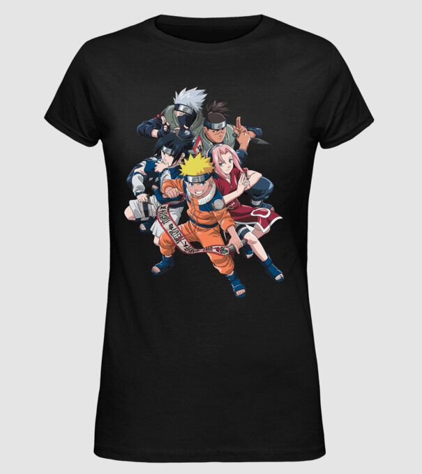 NARUTO model negru pe tricou