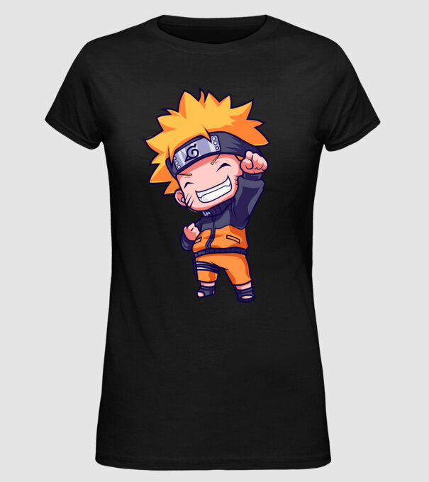 NARUTO model negru pe tricou